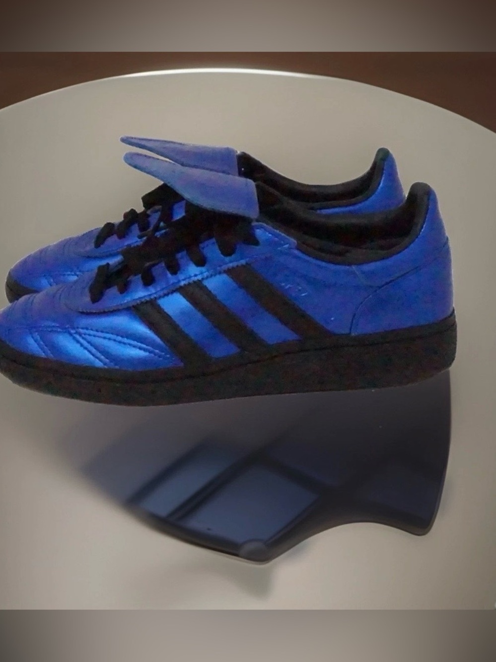 adidas Kids Metallic Blue & Black Classic Sneakers